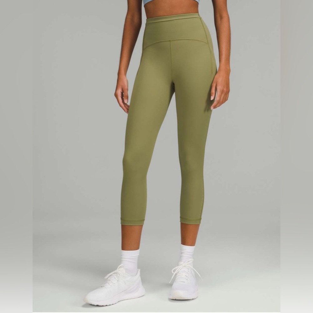 Lululemon Swift Speed High-Rise Crop 21" in Bronze Green Size 2